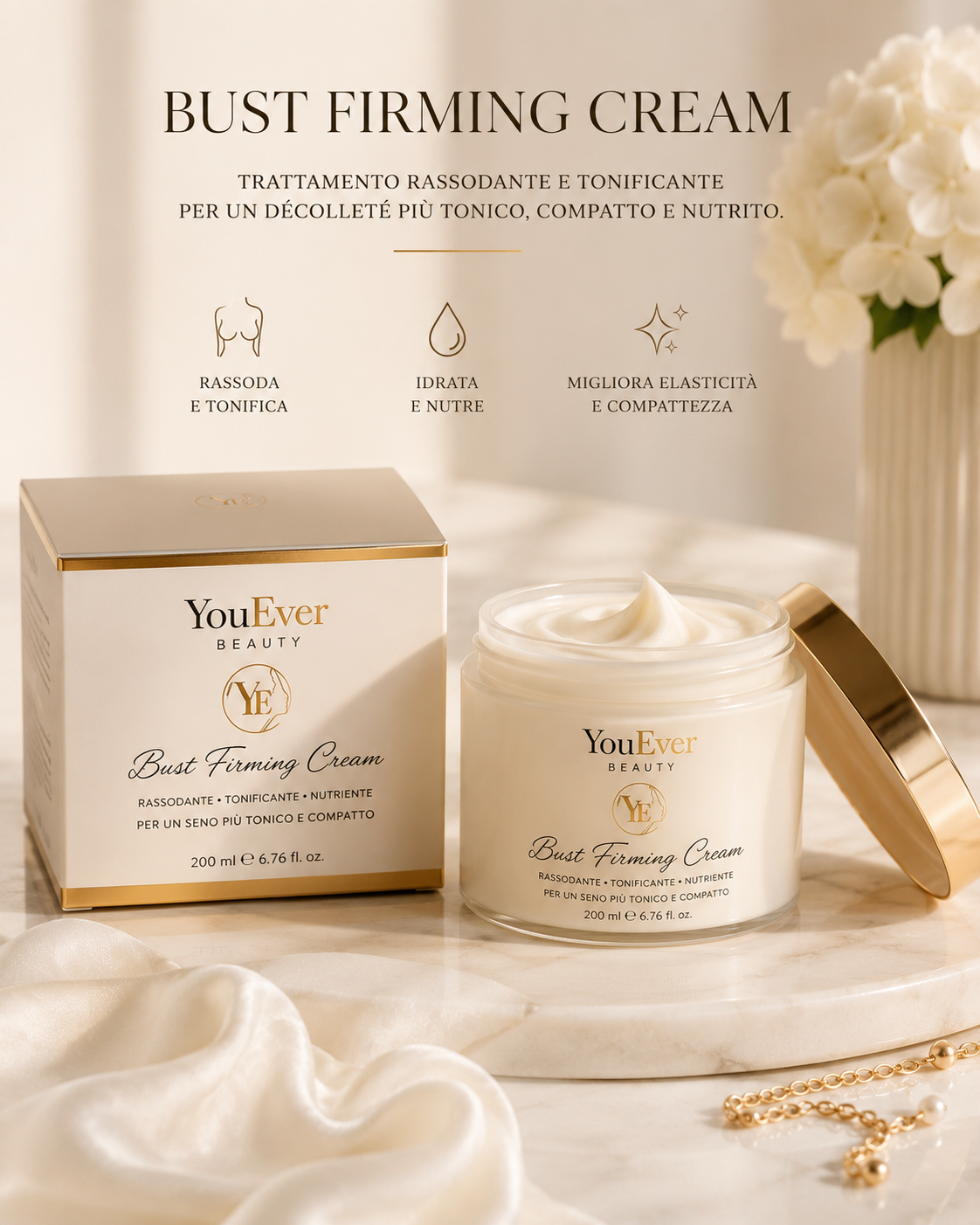 Bust Firming Cream – crema rassodante seno e décolleté YouEver Beauty